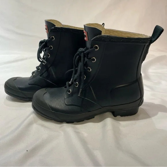 Hunter Boots Original Thurloe Rain Lace Up Waterproof Combat Size Kids 3 or 4?